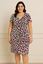 Picture of CURVY GIRL STRAIGHT WRAP OVER DRESS